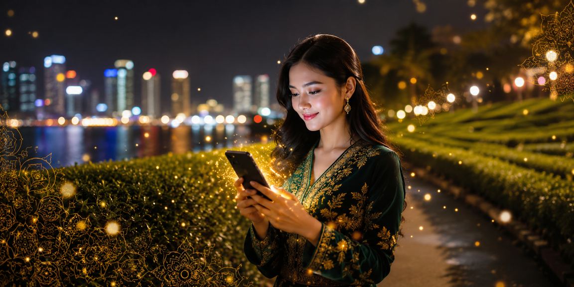 Pengguna spincity99 bermain dengan bertanggungjawab menggunakan telefon di Penang